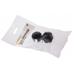Industrial USB 3.0 socket coupler, IP68, with a cap